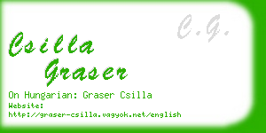 csilla graser business card